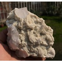 510Gr Natürliches Hellrosa Endiertes Morganit Kristall Auf Feldspat Und Matrix Kombiniere Großes Exemplar Von Skardu | 01 von EarthMineralsLTD