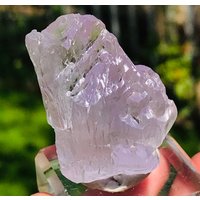 Geätzter Doppel-Endendrosa/Purplish Natural Kunzite Kristall Aus Afghanistan | 02 von EarthMineralsLTD