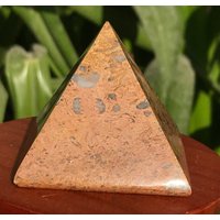 Meeresfossilien Jaspis Pyramide , Ozeanjaspis 170Gr | 34 von EarthMineralsLTD