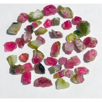 Rosa Und Grüne Wassermelonen Turmalin Kristall Chips Deal/Lot Für Schmuck | Aus Afghanistan | 02 von EarthMineralsLTD