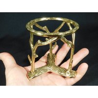 Sphere Stand Mittlere Größe Aus Massivem Messing Branch Design von EarthsAncientArt