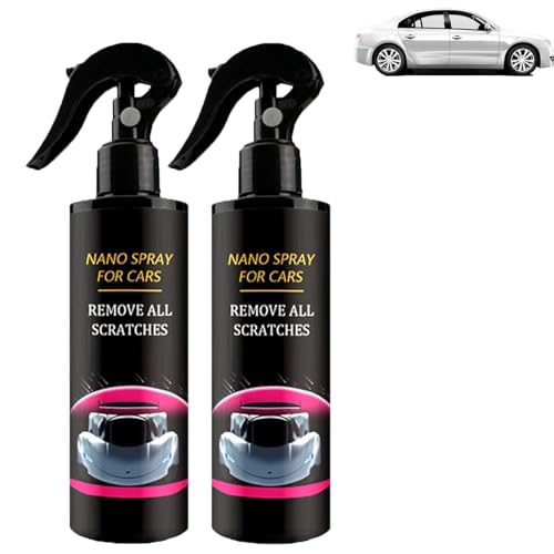 Nuracoat Nano Car Spray, 2025 New Car Scratch Quick Repair Nano Spray, Multifunctional Coating Renewal Agent,Instant Invisible Scratch Remover,Long-Lasting Protection, All Cars (120ML,2PCS) von EasPowest