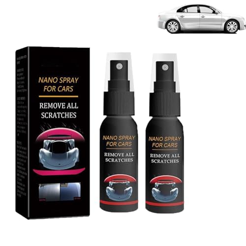 Nuracoat Nano Car Spray, 2025 New Car Scratch Quick Repair Nano Spray, Multifunctional Coating Renewal Agent,Instant Invisible Scratch Remover,Long-Lasting Protection, All Cars (30ML,2PCS) von EasPowest