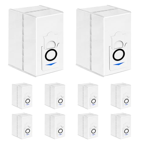 10 Stück Staubbeutel kompatibel mit Ecovacs deebot x2 omni /X2S /X5, Staubsaugerbeutel Zubehör Saugroboter Kehrroboter Staubbeutel Saugroboter Absaugstation, Kehrroboter Staubbeutel Ersatzteile von Eascor