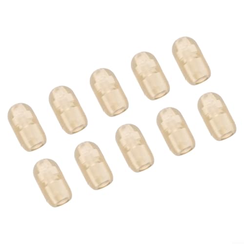 10 Stück Karpfenangeln Wirbel Stop-Perlen mit Schnellwechsel-Spinner für Lauf-Feeder-Rigs bieten Anti-Stop- und Stoßdämpfung (4 x 7 mm) von EaseSunny