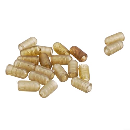 10 Stück Karpfenangeln Wirbel Stop-Perlen mit Schnellwechsel-Spinner für Lauf-Feeder-Rigs bieten Anti-Stop- und Stoßdämpfung (5 x 9 mm) von EaseSunny