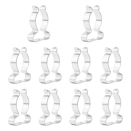 10 x Feder-Frottee-Clips für Wandmontage, Aufbewahrungslösungen in Haus und Hof (28 mm) von EaseSunny