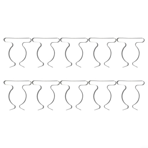 10 x Feder-Frottee-Clips für Wandmontage, Aufbewahrungslösungen in Haus und Hof (50 mm) von EaseSunny
