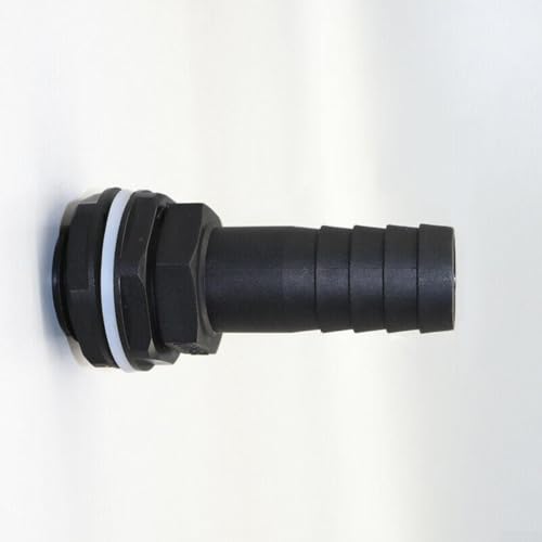 2,5 cm Überlaufanschluss für Regentonne Tank mit Mutter und Unterlegscheibe, kompatibel mit 2,5 cm Überlaufrohr für effektiven Wasserspeicherüberlauf (1) von EaseSunny