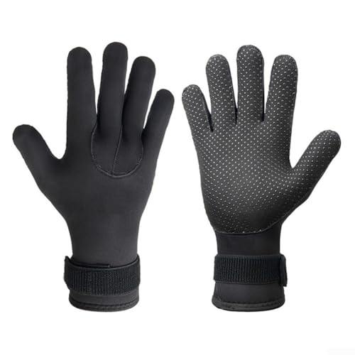 5 mm Neopren-Tauchhandschuhe, rutschfest, warm, Tauchhandschuhe, Neoprenanzug-Handschuhe, zum Schnorcheln, Surfen, Skifahren, Kajakfahren (L) von EaseSunny