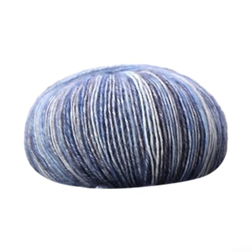 Baumwollwolle in verschiedenen Farben, 50 g zum Stricken, weiches Garn für Schals und Pulloverherstellung (8) von EaseSunny