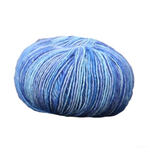 Baumwollwolle in verschiedenen Farben, 50 g zum Stricken, weiches Garn für Schals und Pulloverherstellung (9) von EaseSunny