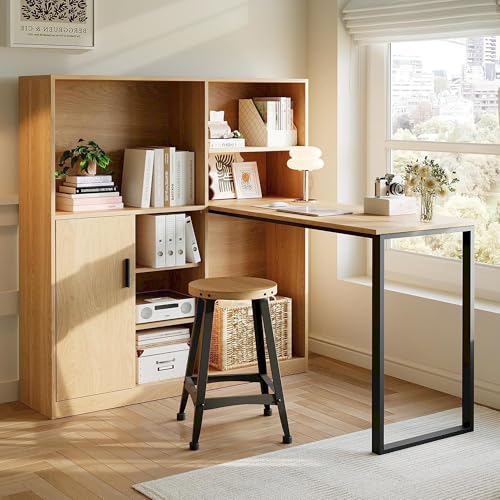 Easexcy Computertisch,Regal-Schreibtisch,Schrankschreibtisch Arbeitstisch, Schrankschreibtisch, Natur, Kabinett 120cm, Tisch 100cm Easexcy Computertisch,Regal-Schreibtisch,Schrankschreibtisch Arbeitstisch, Schrankschreibtisch, Natur, Kabinett 120cm, Tisch 100cm von Easexcy