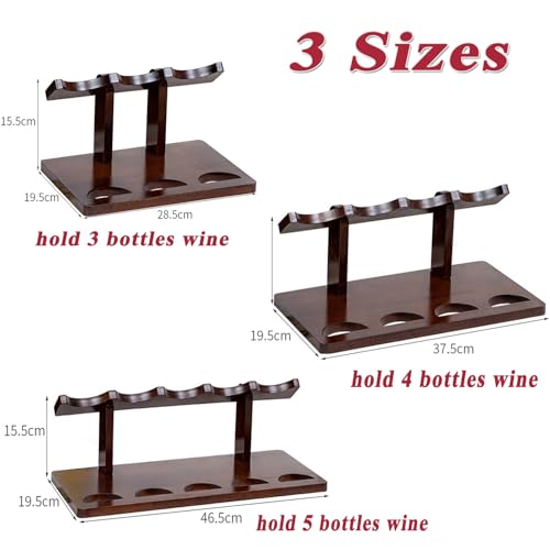 Eashaoo Weinregal aus Holz für Zuhause, Küche, Arbeitsplatte, Flaschenaufbewahrung, Organizer, freistehende Flaschen, Weinhalter für Esszimmer, Speisekammer, Schrank (37,5 x 19,5 x 15,5 cm) von Eashaoo