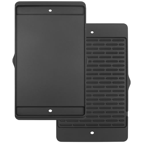 7566 Gusseisen Grillplatte für Weber Genesis 300 Series Gasgrill Ersatz für Weber Genesis 300 Series E-310 E-320 E-330 S-310 S-320 S-330 EP-310 EP-320 EP-330 CEP-310 CEP-330 ESP-31 30 DE von EasiBBQ