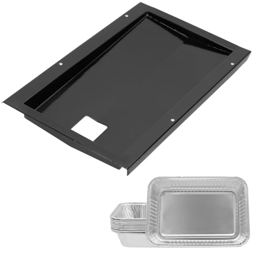 EasiBBQ 91353 Fettwanne mit 6415 Aluminiumfolienauskleidung für Weber Spirit 210 & 220 Serie (2009–2012), Auffangwanne Ersatz für Weber Spirit mit Frontbedienfeld, 2 Brenner-Grills von EasiBBQ