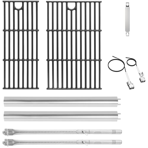 Grillteile für Charbroil Performance 2-Brenner 463655621 463630422 463654022 463630021 463660421, Rost, Brenner und Heizplatte, Ersatz für G426-0004-W1, G426-0005-W1 1, G32 5-0002-W1, G327-2100-W1 Grillteile für Charbroil Performance 2-Brenner 463655621 463630422 463654022 463630021 463660421, Rost, Brenner und Heizplatte, Ersatz für G426-0004-W1, G426-0005-W1 1, G32 5-0002-W1, G327-2100-W1 von EasiBBQ