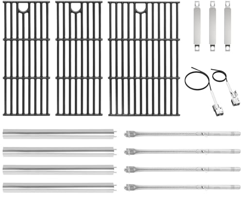 Grillteile für Charbroil Performance 4-Brenner 463352521 463354021 463365021 463365522 463366022, Rost, Brenner und Heizplatte, Ersatz für G426-0004-W1, G426-0005-W1 1, G32 5-0002-W1, G327-2100-W1 von EasiBBQ