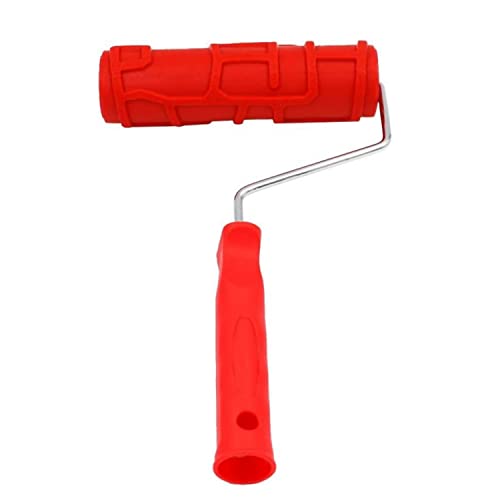 17,8 cm gemusterter Farbroller für Wanddekoration, 3D-Prägung, Gummi, Wanddekoration, Roller, Prägestruktur, Gummirolle, dekorative Haushalts-DIY-Farbkunst-Werkzeug für Wanddekoration (EG090T) von Easnea