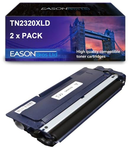 Brother Compatible HL-L2300 Black Toner TN2320XL Twin Pack, Page Yield 5,200 Per Toner, 10,400 Total.Compatible with HL-L2300 HL-L2340 HL-L2360 HL-L2365 DCP-L2500 DCP-L2520 DCP-L2540 MFC-L2700 von Eason Bros