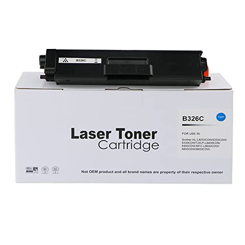 Brother Compatible HLL8250 High Page Yield Cyan Toner TN326C,Compatible with HLL8250 HLL8350 DCPL8400 DCPL8450 MFCL8650 MFCL8850 von Eason Bros