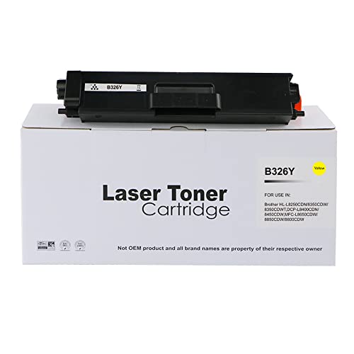 Brother Compatible HLL8250 High Page Yield Yellow Toner TN326Y,Compatible with HLL8250 HLL8350 DCPL8400 DCPL8450 MFCL8650 MFCL8850 von Eason Bros