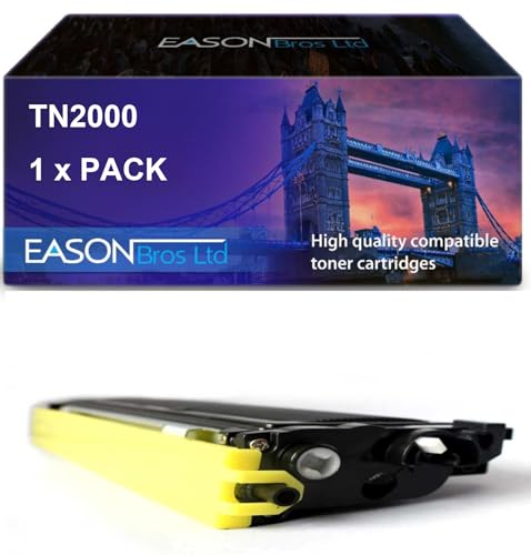 Brother Compatible TN2000 Black Toner Cartridge, Page Yield 2,800. Compatible with HL-2030 HL-2040 HL-2070 MFC7225 MFC7420 Fax 2820 FAX 2920 von Eason Bros