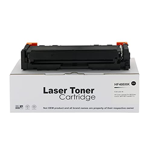 Compatible Replacement for HP CF400X Black Toner Cartridge Also for HP 201X Compatible with The Hewlett Packard Colour Laserjet Pro M252DW M252N M274N MFP M277DW M277N von Eason Bros