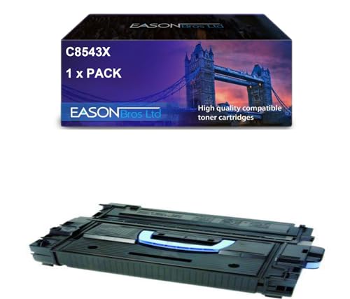 Compatible Replacement for HP Laserjet 9000 Black Toner Cartridge C8543X Laserjet 9000 Laserjet 9050 von Eason Bros