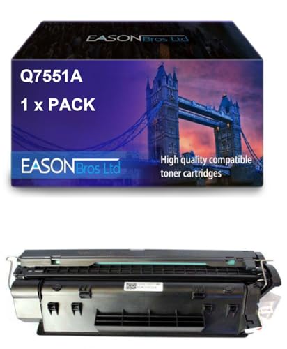 Compatible Replacement for HP Laserjet P3005 Black Toner Cartridge Q7551A, Compatible with Hewlett Packard Laserjet P3005 Laserjet M3027 Laserjet 3035MFP von Eason Bros