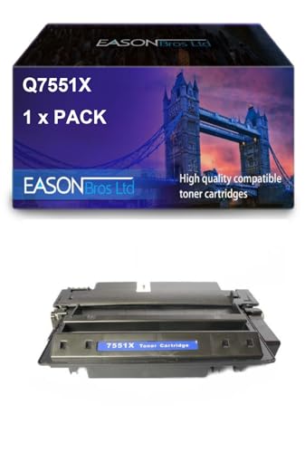 Compatible Replacement for HP Laserjet P3005 Black Toner Cartridge Q7551X, Compatible with Hewlett Packard Laserjet P3005 Laserjet M3027 Laserjet 3035MFP von Eason Bros