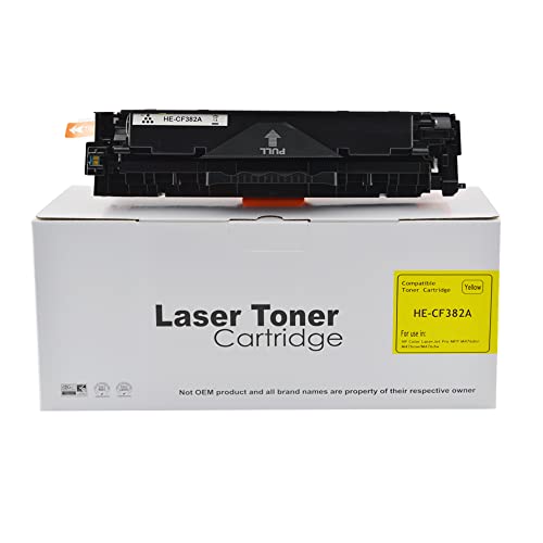 Compatible Replacement for HP Laserjet Pro M476 CF382A Yellow Toner Cartridge Also for 312A Compatible with The Hewlett Packard Laserjet Pro M476 von Eason Bros