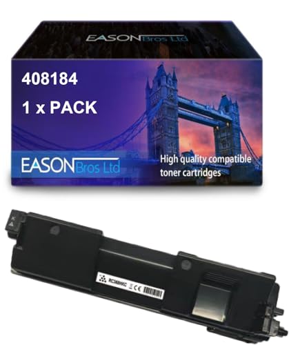 Eason Bros Ricoh 408184 SPC360HE Tonerkartusche für hohe Seiten, Schwarz,Compatible with The Ricoh SPC360DNW SPC360SFNW von Eason Bros