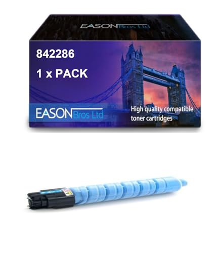 Eason Bros Ricoh 842286 Tonerkartusche für IM C4500, hohe Seiten, Cyan,Compatible with The Ricoh IM C4500 IM C5500 IM C6000 von Eason Bros