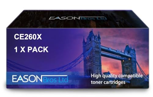 Compatible Replacement for HP Laserjet CP4025 Black Toner Cartridge HP649X CE260X Compatible with Hewlett Packard Laserjet CP4525 von Eason Bros