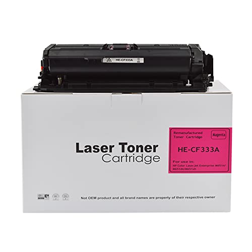Remanufactured Replacemnent for HP M651 CF333A Magenta Toner Cartridge Also for 654A Compatible with The Hewlett Packard Laserjet Enterprise M651 von Eason Bros