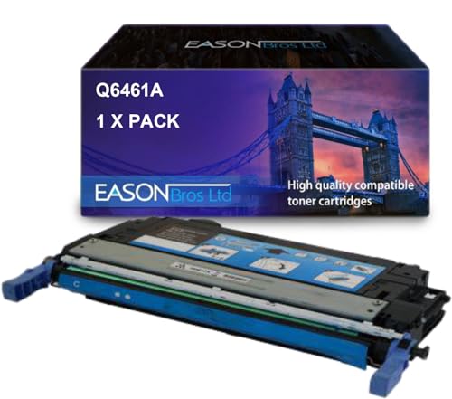 Remanufactured Replacemnent for HP Laserjet 4730 Cyan Toner Cartridge Q6461A HP 644A, Compatible with Hewlett Packard Laserjet 4730 4730X 4730XM 4730XS CM4730 CM4730F CM4730FM CM4730FSK CM4753 von Eason Bros