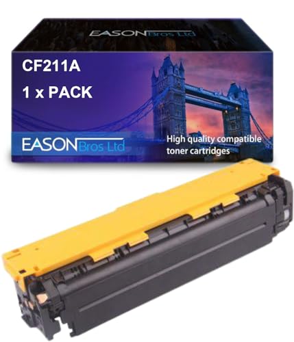 Compatible Replacement for HP Laserjet Pro 200 M276 Cyan CF211A Toner 131A Also for Canon 731C Compatible with The Hewlett Packard Laserjet Pro 200 Colour M251 MFP276 von Eason Bros