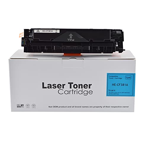 Compatible Replacement for HP Laserjet Pro M476 CF381A Cyan Toner Cartridge Also for 312A Compatible with The Hewlett Packard Laserjet Pro M476 von Eason Bros
