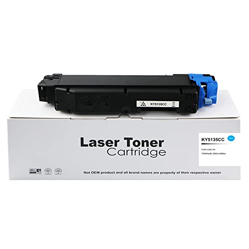 Kyocera TASKalfa 265ci TK5135C Tonerkartusche, 5.000 Seiten, Cyan,Compatible with The Kyocera Mita TASKalfa 265ci TASKalfa 266ci von Eason Bros