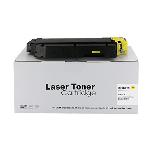 Kyocera TK5140Y Tonerkartusche, Gelb, 5.000 Seiten,Compatible with The Kyocera Mita ECOSYS M6030cdn ECOSYS M6530cdn ECOSYS P6130cdn von Eason Bros