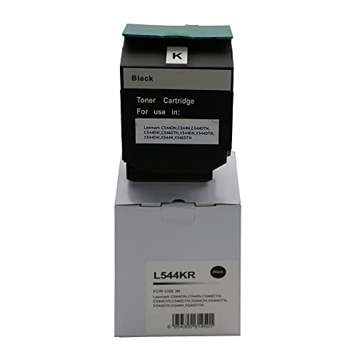 Lexmark C544X2KG C544X2KG Tonerkartusche (wiederaufbereitet, hohe Seitenleistung), Schwarz,Compatible with C544N C544DN C544DTN C544DW C546DTN X544DN X544DTN X544DW X544N X546DTN von Eason Bros