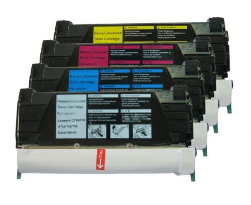 Lexmark C734A2CG Wiederaufbereiteter Toner C734A2CG,Compatible with The Lexmark C734DN C734DTN C734DW C734N C736DN C736N X734DE von Eason Bros