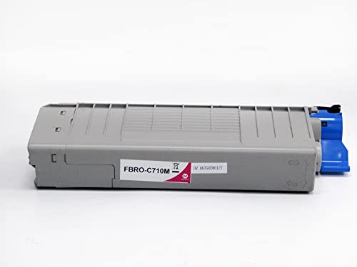 Oki Remanufactured C710 Toner für hohe Seiten, Magenta, 43866106 44318606,Compatible with The Oki C710 C711 von Eason Bros