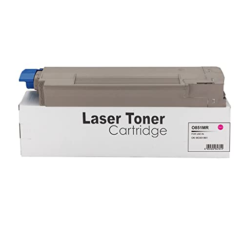 Oki Remanufactured MC851 Magenta Toner 44059166,Compatible with The Oki MC851+ MC851CDTN MC851CDXN MC851DN MC851 MC861 MC861+ von Eason Bros