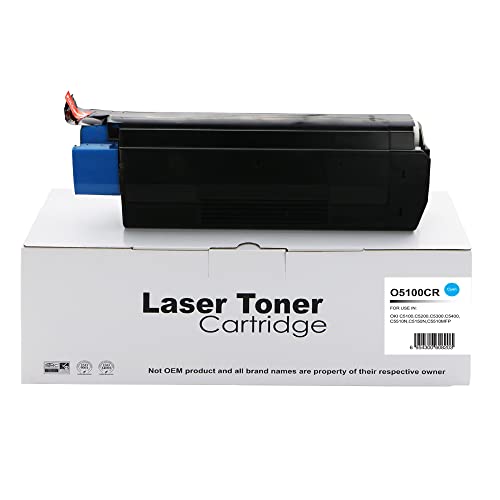 Oki Wiederaufbereiteter C5300 Cyan Toner 42127407,Compatible with The Oki OKIPage C3100 OKIPage C3200 OKIPage C5100 OKIPage C5150 OKIPage C5200 OKIPage C5250 OKIPage C5300 OKIPage C5400 von Eason Bros