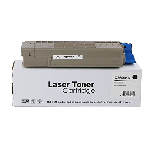 Oki Wiederaufbereiteter C5600 Standard Schwarz Toner 43324408,Compatible with The Oki C5600 C5700 von Eason Bros