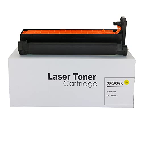 Oki Wiederaufbereiteter C8600 Toner für Seitenleistung, Standard, 43487709, Gelb,Compatible with The Oki C8600 C8800 von Eason Bros