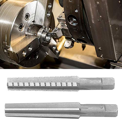 Maschinenreibahle - 2 Stück 1,5 x 12,5 cm HSS MT2 Kegel Fein-/Grobreibahle Schneidwerkzeugsatz Gerader Schaft von East buy