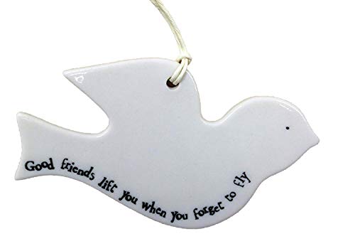 Porcelain Bird - Good Friends Lift You When You Forget To Fly by East of India by East of India von East of India
